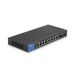 Linksys LGS310C 8x GbE LAN 2x SFP GbE port L3 menedzselhető switch