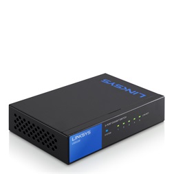 Linksys SMB LGS105 5port 10/100/1000Mbps LAN nem menedzselhető asztali Switch