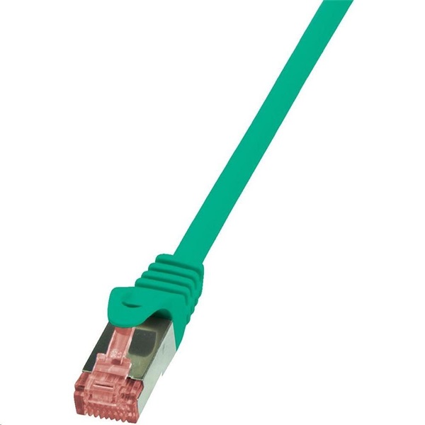 Logilink CQ2085S 7,5m Cat6 S/FTP dupla árnyékolású zöld patch kábel