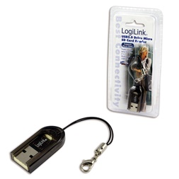 Logilink CR0009 USB 2.0-ás Micro SD kártyaolvasó (Micro SDHC-hez is)