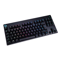 Logitech 920-009426 G Pro lézergravírozott magyar kiosztású fekete gamer billentyűzet (GX Blue Clicky switch)