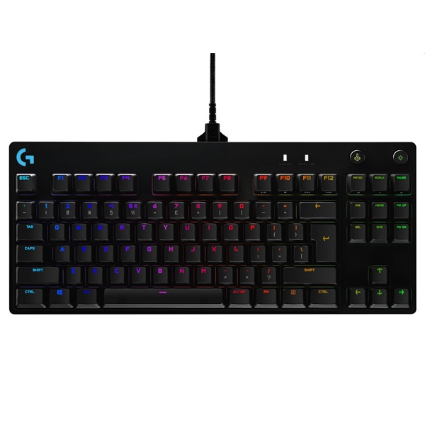 Logitech 920-009426 G Pro UK ENG fekete (GX Blue Clicky switch) gamer billentyűzet