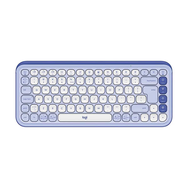 Logitech 920-013074 Pop Icon Keys US vezeték nélküli lila/piszkosfehér billentyűzet