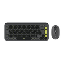 Logitech 920-013140 POP Icon Combo US vezeték nélküli grafitszürke/zöld billentyűzet és egér