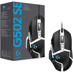 Logitech G502 SE HERO fekete-fehér gamer egér