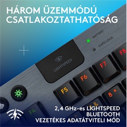 Logitech G915 X LIGHTSPEED TKL US vezeték nélküli fekete billentyűzet