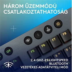 Logitech G915 X LIGHTSPEED US vezeték nélküli fekete billentyűzet