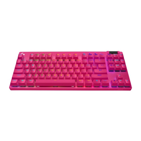 Logitech G PRO X TKL LIGHTSPEED UK vezeték nélküli RGB magenta gamer billentyűzet