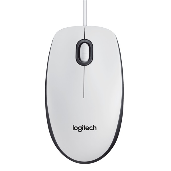 Logitech M100 USB fehér egér