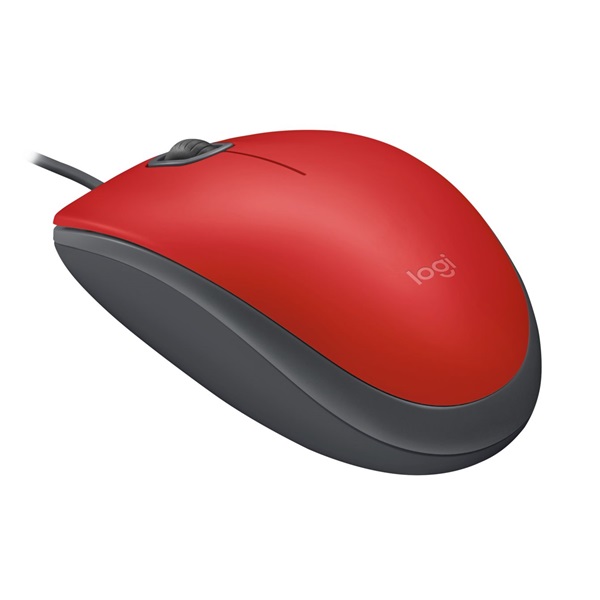 Logitech M110 Silent piros egér