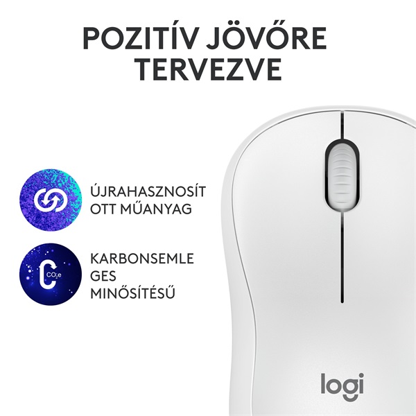 Logitech M240 Silent Bluetooth fehér egér