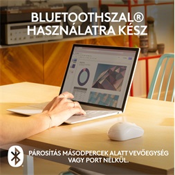 Logitech M240 Silent Bluetooth fehér egér