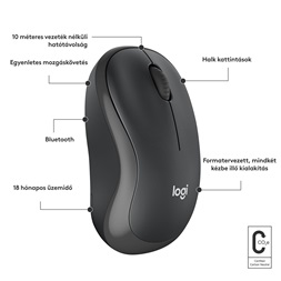 Logitech M240 Silent Bluetooth fekete egér