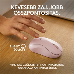 Logitech M240 Silent Bluetooth rózsaszín egér