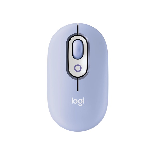 Logitech POP with emoji vezeték nélküli lila egér