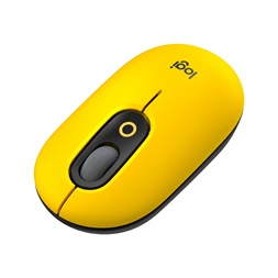 Logitech POP with emoji vezeték nélküli sárga egér