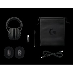 Logitech PRO X Lightspeed Wireless fekete gamer headset