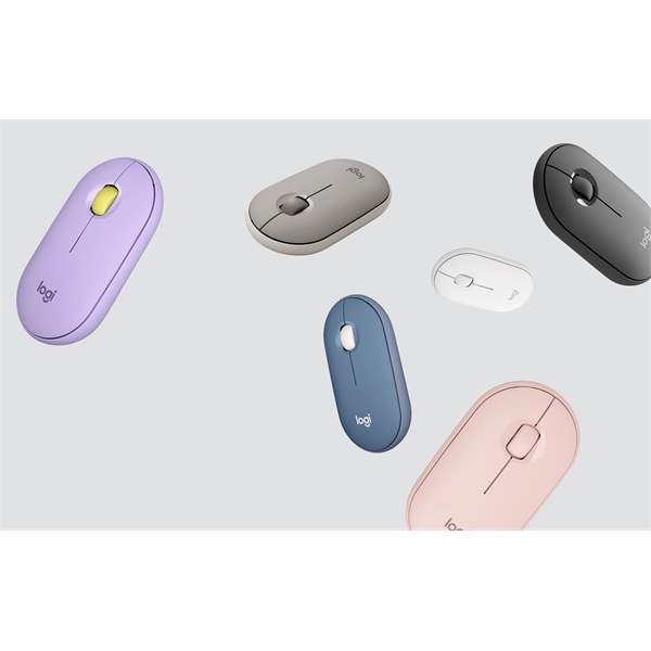 Logitech Pebble M350 Off-White vezeték nélküli BT egér