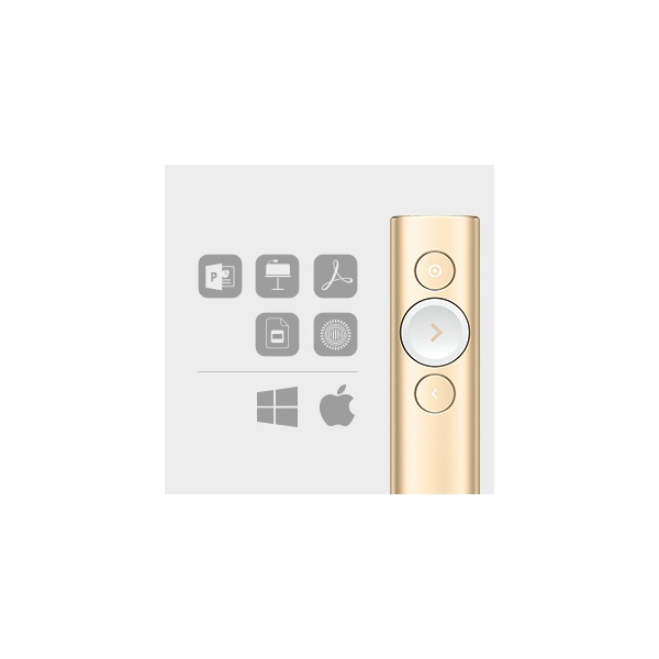 Logitech Spotlight Presentation Remote - Gold