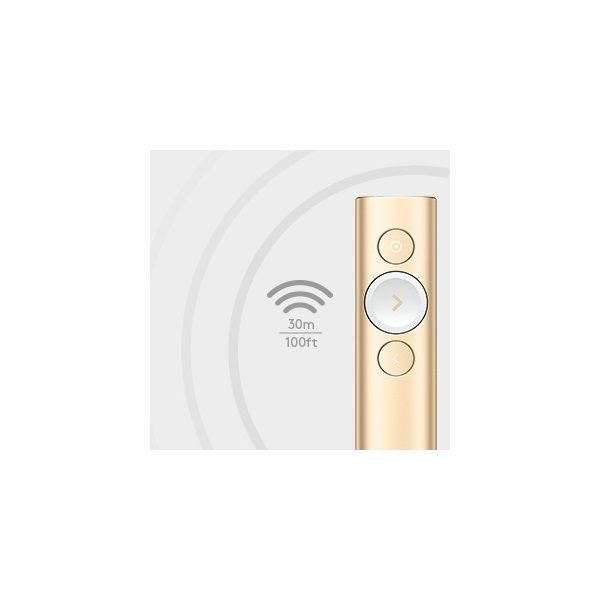 Logitech Spotlight Presentation Remote - Gold