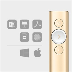 Logitech Spotlight Presentation Remote - Gold