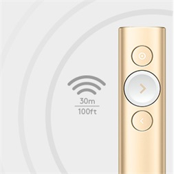 Logitech Spotlight Presentation Remote - Gold