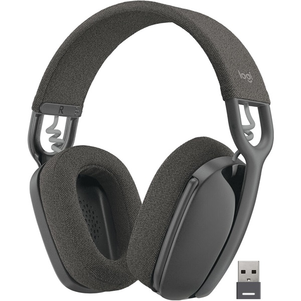 Logitech Zone Vibe 125 vezeték nélküli grafitszürke gamer headset