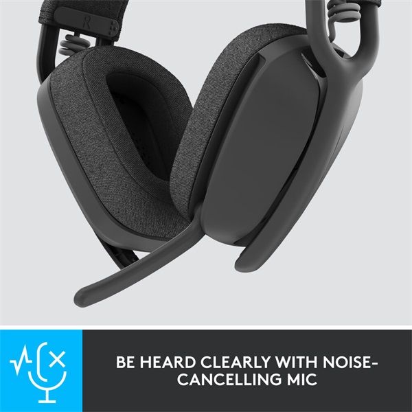 Logitech Zone Vibe 125 vezeték nélküli grafitszürke gamer headset