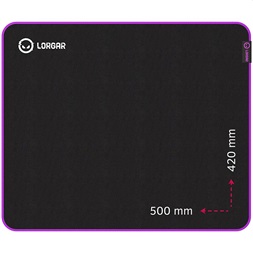 Lorgar Main 315 500x420x3mm fekete/lila egérpad