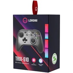 Lorgar TRIX-510 vezeték nélküli Android/Nintendo/PC/PS3 fekete gamepad