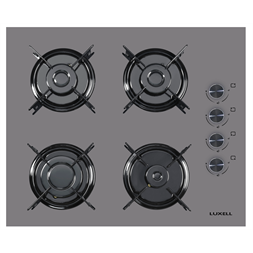 Luxell C6-40BF beépíthető ezüst gáz főzőlap