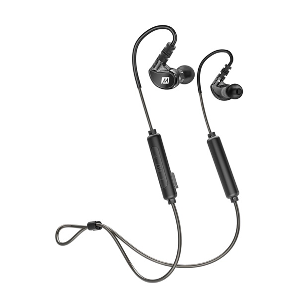 MEE Audio X6 G2 - Bluetooth fekete sport fülhallgató