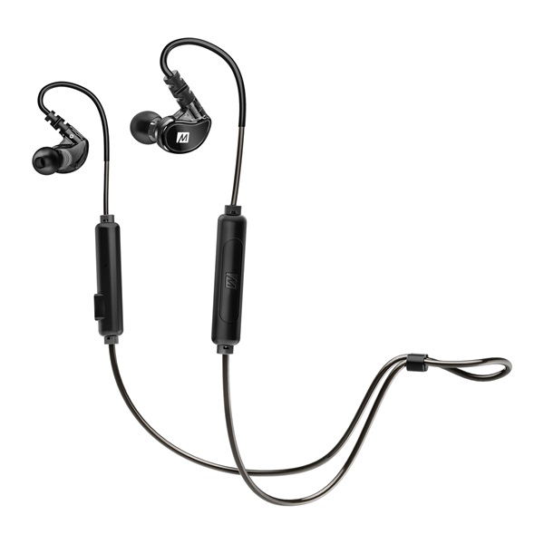 MEE Audio X6 G2 - Bluetooth fekete sport fülhallgató