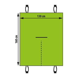 MNC 55699B 130x160cm háziállatoknak fekete hátsó ülésvédő huzat