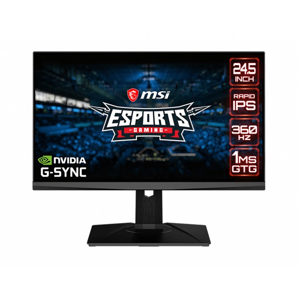 MSI 24,5" Oculux NXG253R FHD IPS 360Hz DP/HDMI/USB Esport gamer monitor