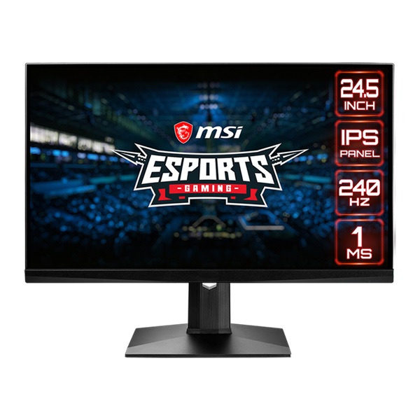 MSI 24,5" Optix MAG251RX FHD IPS 240Hz DP/HDMI/USB Esport gamer monitor