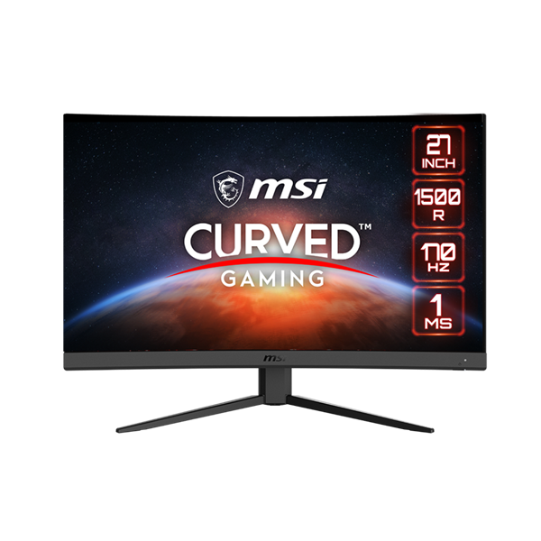 MSI 27" G27CQ4 E2 WQHD VA 170Hz DP/HDMI ívelt LED gamer monitor