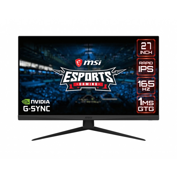 MSI 27" Optix G273QF WQHD IPS 165Hz DP/HDMI Esport gamer monitor