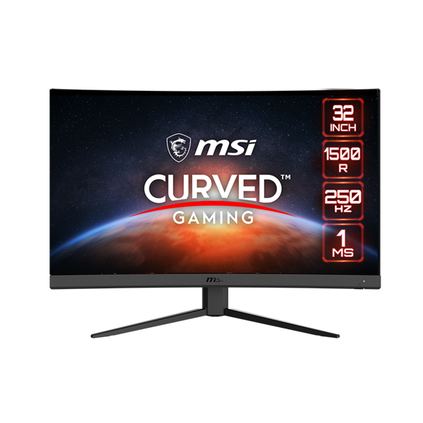 MSI 31,5" G32C4X FHD VA DP/HDMI ívelt gamer LEDmonitor