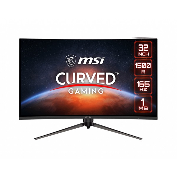 MSI 31,5" Optix AG321CQR WQHD VA 165Hz DP/HDMI/USB ívelt gamer monitor