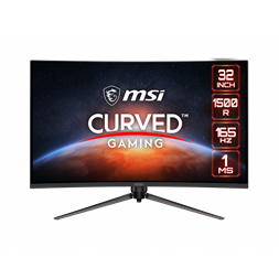 MSI 31,5" Optix AG321CQR WQHD VA 165Hz DP/HDMI/USB ívelt gamer monitor