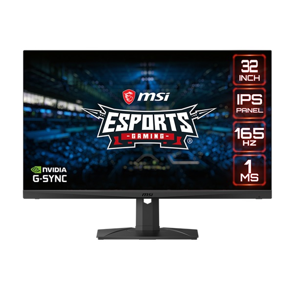 MSI 31,5" Optix MAG321QR WQHD IPS 165Hz DP/HDMI/USB Esport gamer monitor