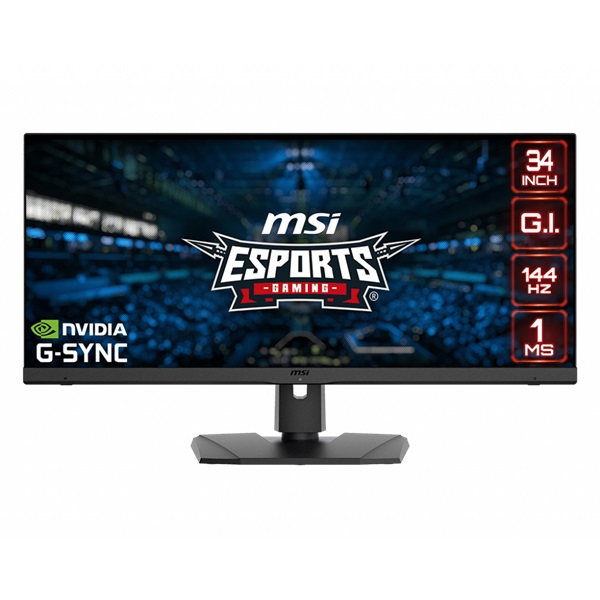 MSI 34" Optix MPG341QR UWQHD IPS 144Hz DP/HDMI/USB Esport gamer monitor