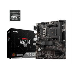 MSI A520M PRO AMD A520 AM4 mATX alaplap