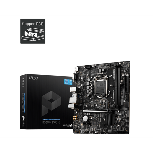 MSI B560M PRO-E Intel B560M LGA1200 mATX alaplap