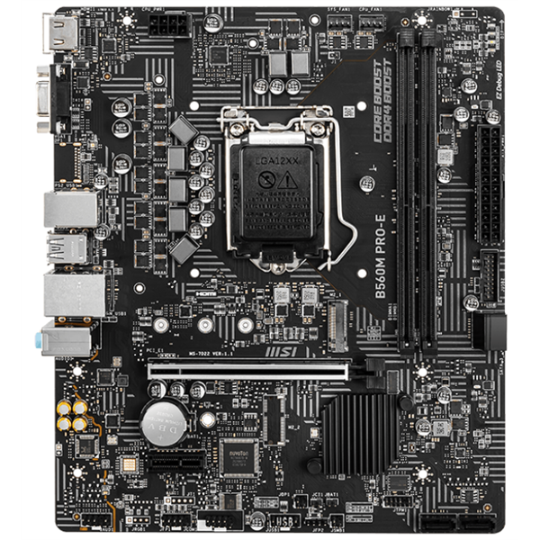 MSI B560M PRO-E Intel B560M LGA1200 mATX alaplap