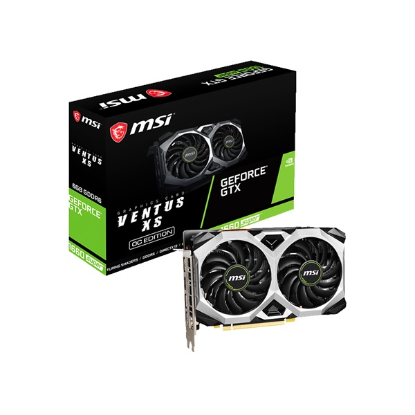 MSI GTX 1660 SUPER VENTUS XS OC nVidia 6GB GDDR6 192bit PCIe videokártya