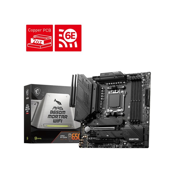 MSI MAG B650M MORTAR WIFI AMD B650 AM5 mATX alaplap