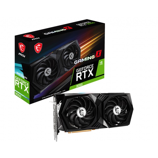 MSI RTX 3050 GAMING X 8G nVidia 8GB GDDR6 128bit PCIe videokártya