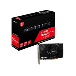 MSI Radeon RX 6400 AERO ITX 4G AMD 4GB GDDR6 64bit PCIe videókártya